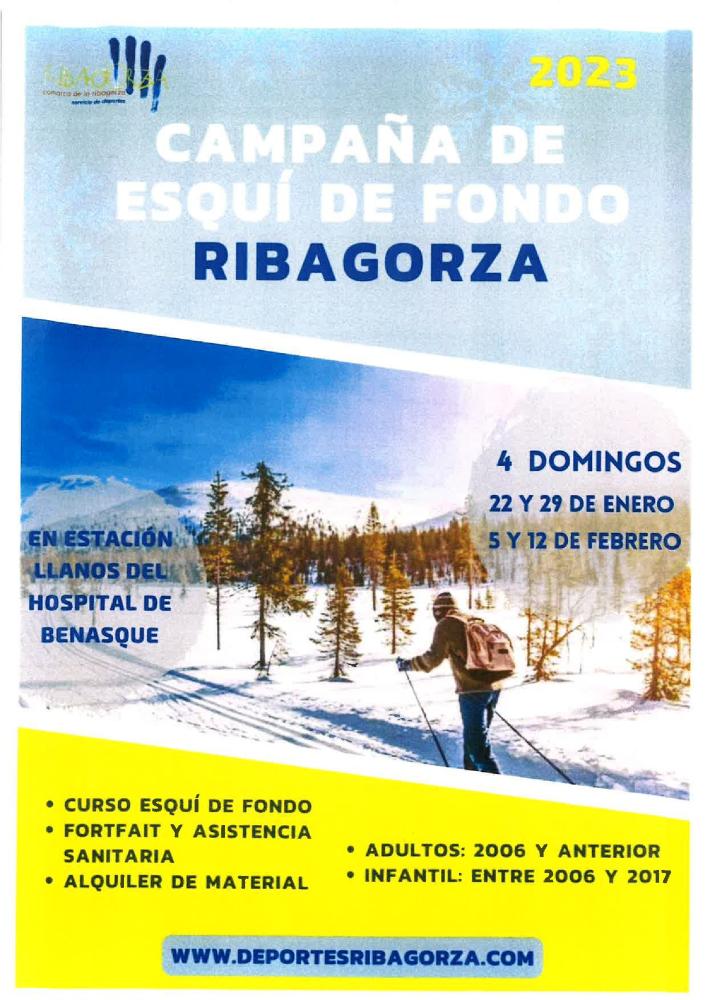 Imagen Carteles Campaña de Esquí Alpino y de Fondo - Comarca de Ribagorza 2023