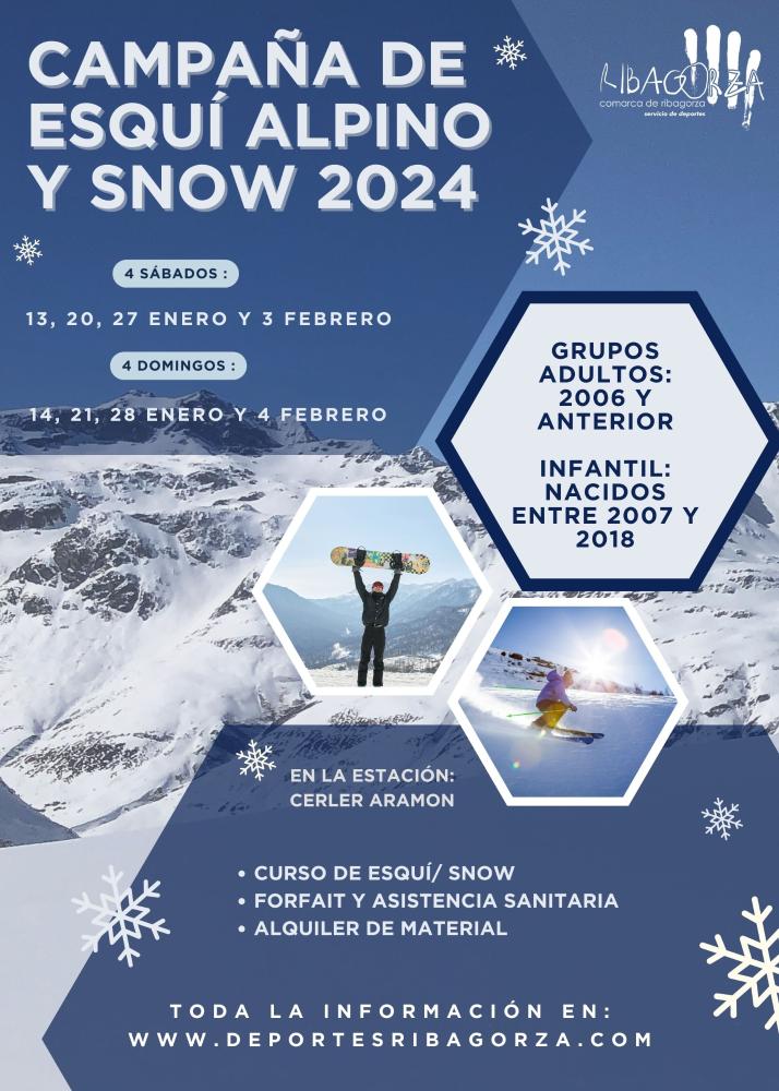 Imagen Campaña de Esquí Alpino y Snow 2024 Comarca de La Ribagorza